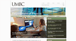 Desktop Screenshot of physics.umbc.edu