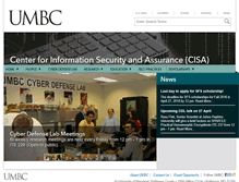 Tablet Screenshot of cisa.umbc.edu