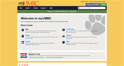 Desktop Screenshot of my.umbc.edu