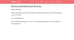 Desktop Screenshot of lug.umbc.edu