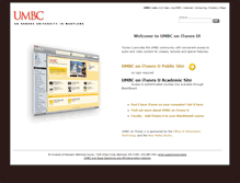 Tablet Screenshot of itunes.umbc.edu