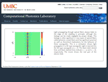 Tablet Screenshot of photonics.umbc.edu