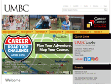 Tablet Screenshot of careers.umbc.edu
